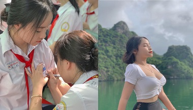 Sex cô giáo xinh đẹp mời gọi trò cưng làm tình